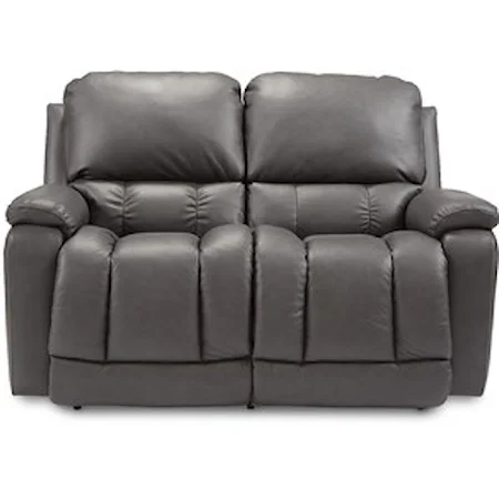 Casual Power Reclining Loveseat with USB Charging Ports and Power Tilt Headrests